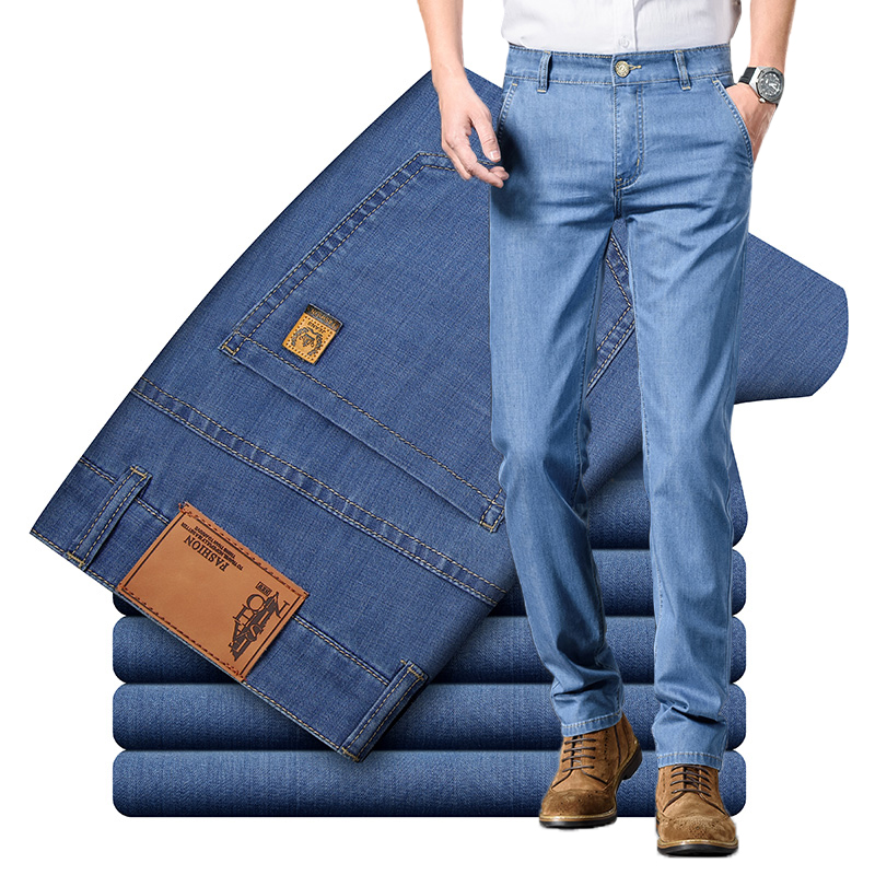 Levis Jeans 501 - Летние тонкие мужские джинсы из модальной