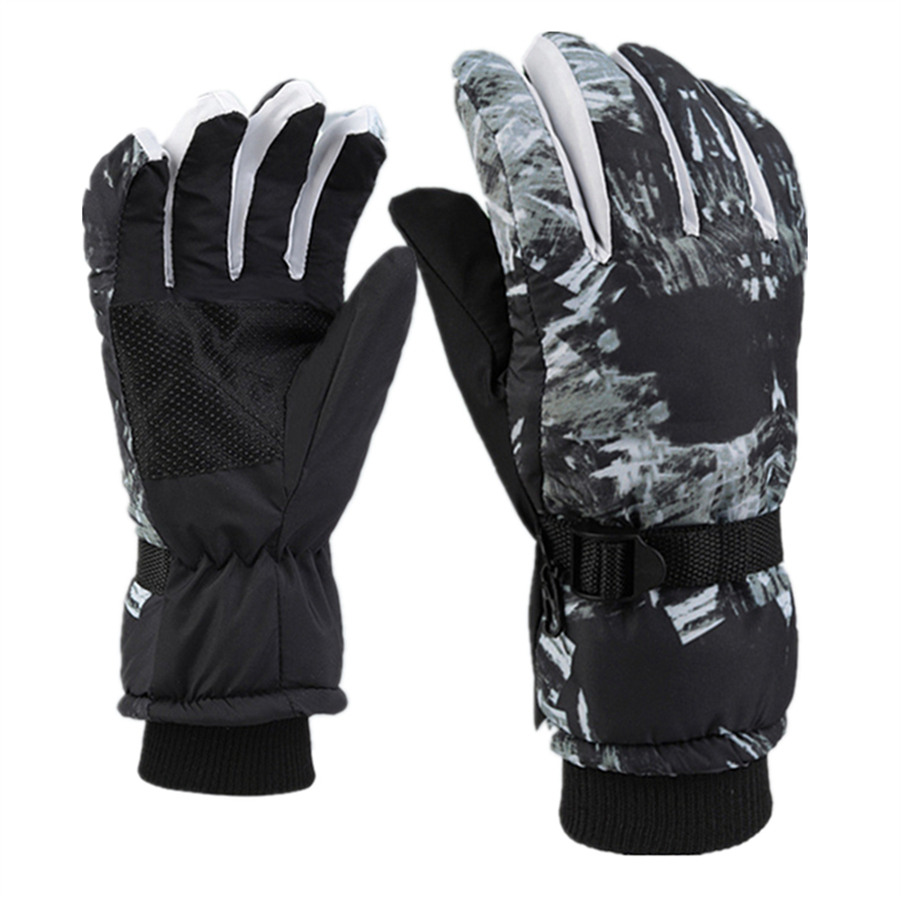 Ski Glove Waterproof - Мужские черные лыжные перчатки Сверхлегкие водонепроницаемые