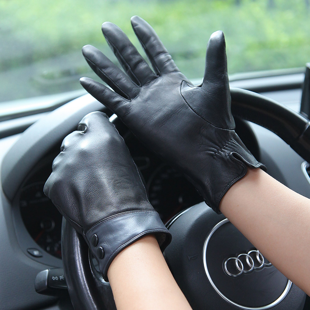 Модные черные перчатки из нату – обзор и цена Wool Glove Lined