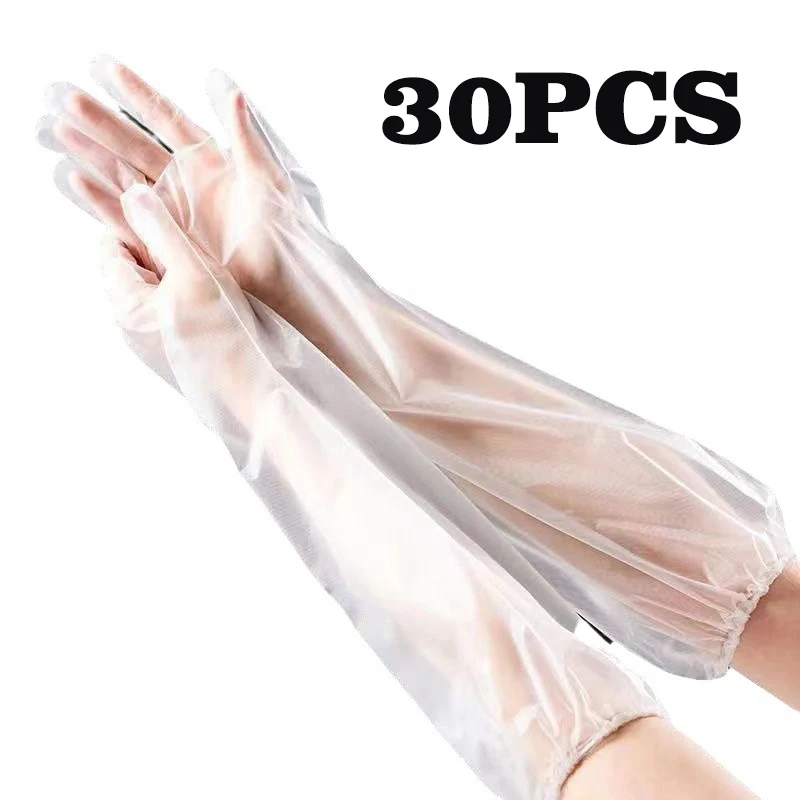 30 шт. одноразовых удлиненных  – обзор и цена Rubber Glove Cleaning