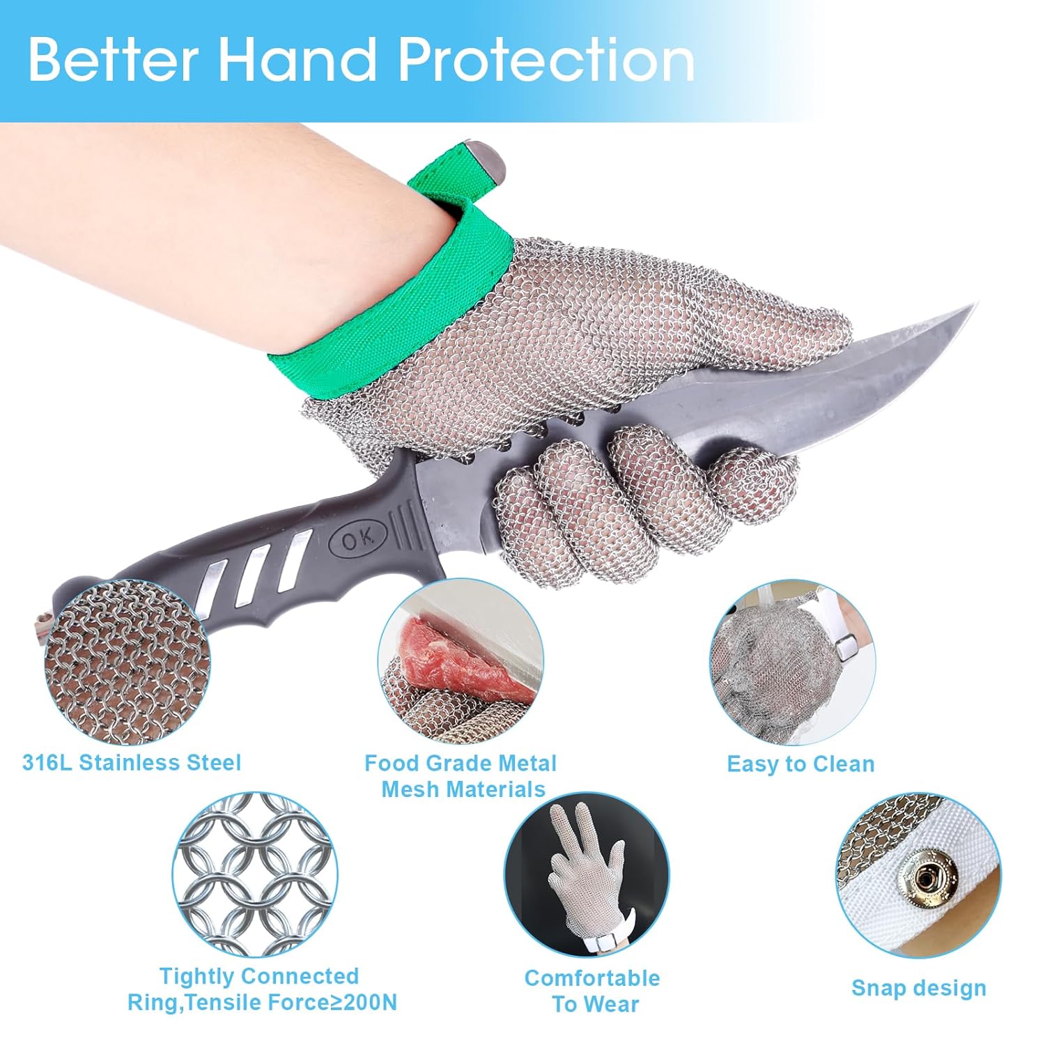 1 шт., обновленные перчатки с  – обзор и цена Cut Resistant Glove