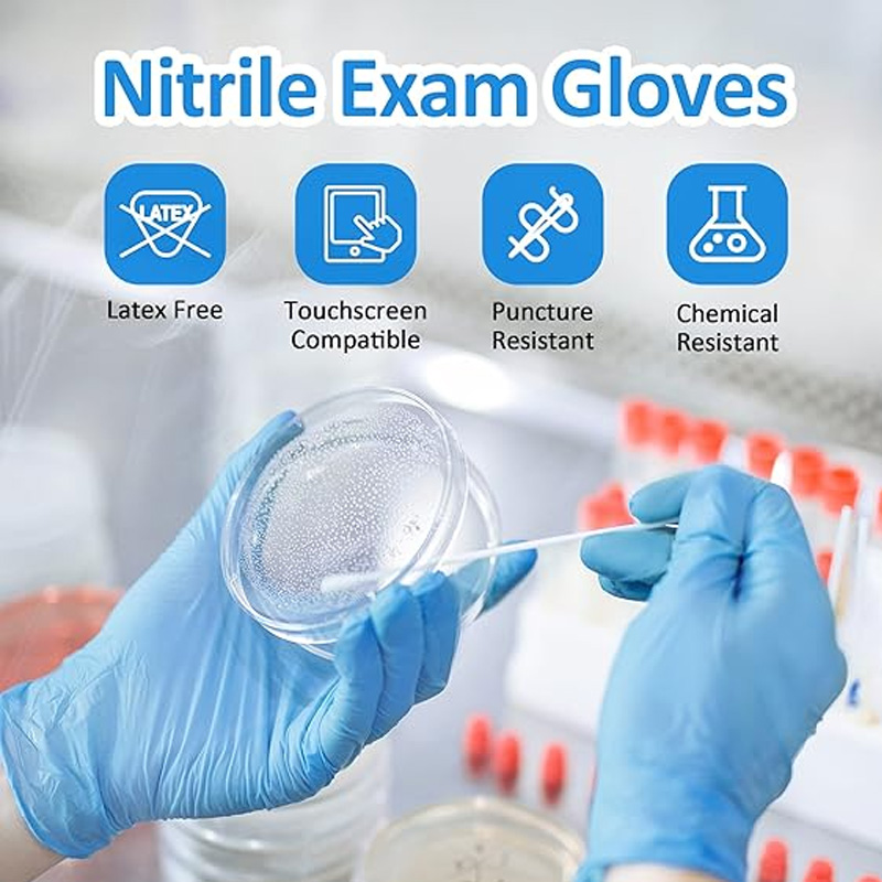 Медицинские синие нитриловые п – обзор и цена Exam Glove Nitrile